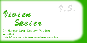 vivien speier business card